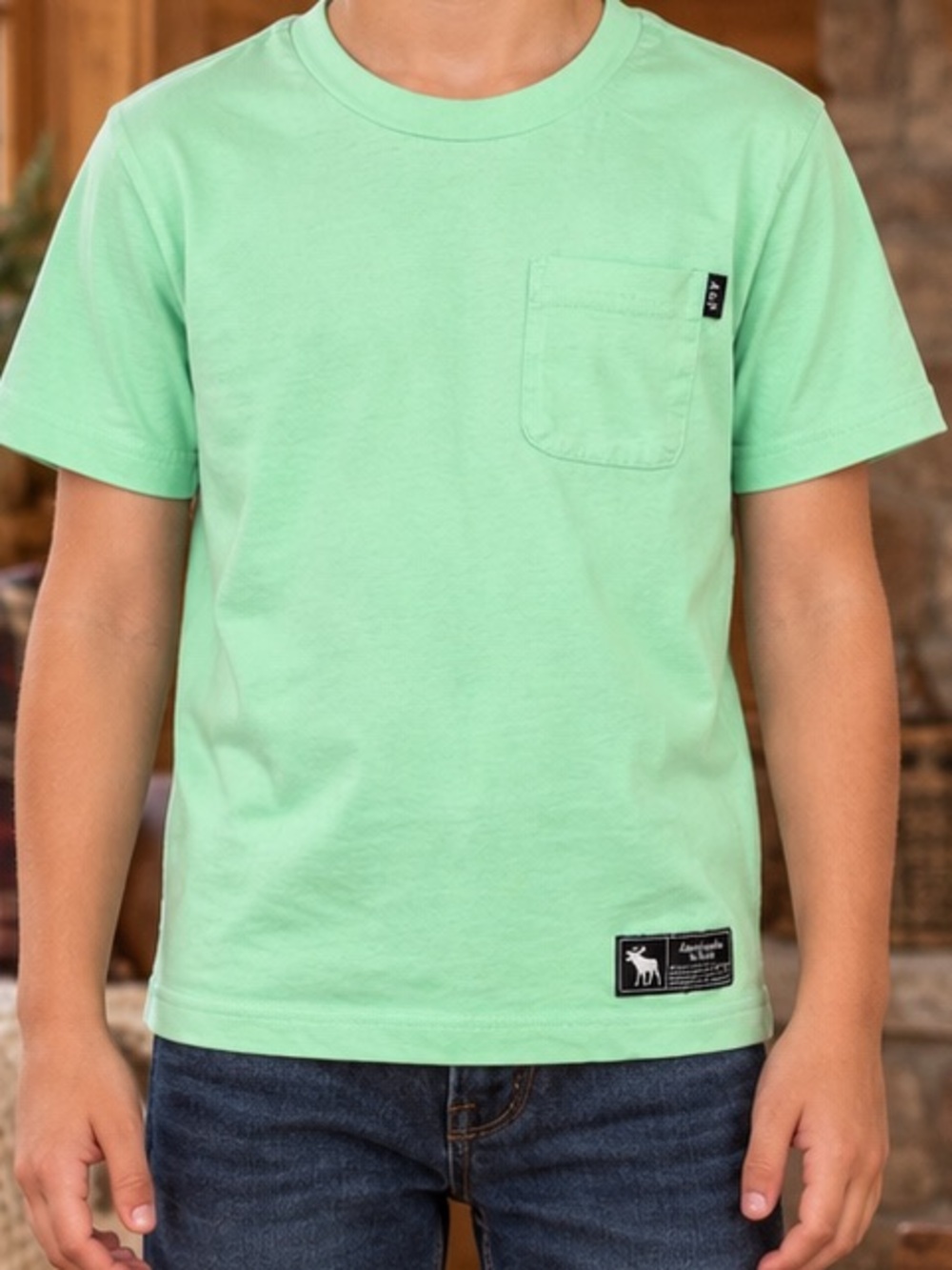 Abercrombie & Fitch- Mint Green Pocket Short Sleeve Size 7/8